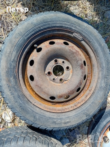 2броя железни джанти 14ски за Фиат 4х98мм, снимка 3 - Гуми и джанти - 52031765