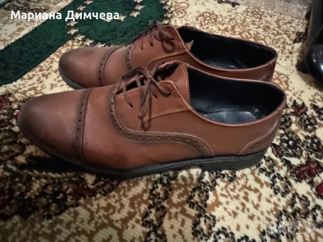 Официални мъжки обувки от естествена кожа Pelikan, снимка 6 - Официални обувки - 48421753