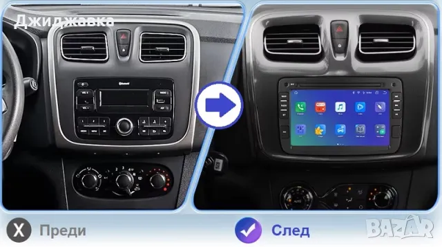Dacia Renault мултимедия Android GPS навигация, снимка 2 - Части - 47640484