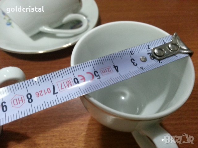 Стар български порцелан чашки за кафе , снимка 4 - Антикварни и старинни предмети - 42963405