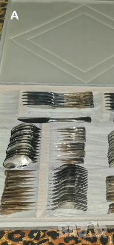 Луксозен комплект за хранене с позлата , нов, снимка 2 - Прибори за хранене, готвене и сервиране - 53238860