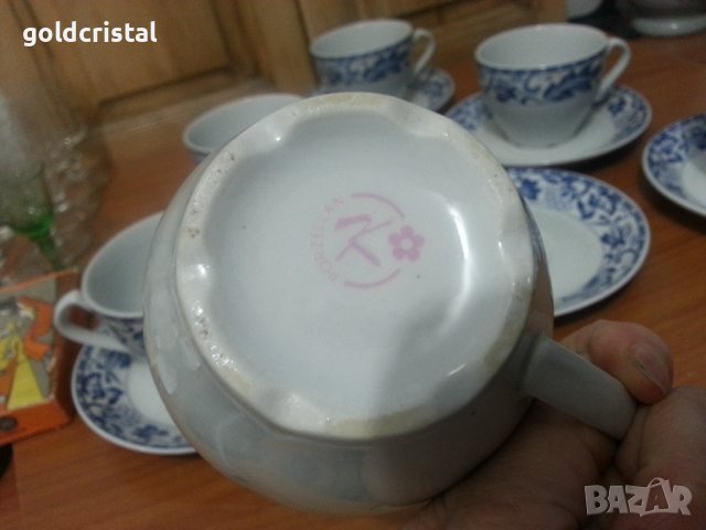 Стар български порцелан чаши за чай , снимка 4 - Други ценни предмети - 36623819