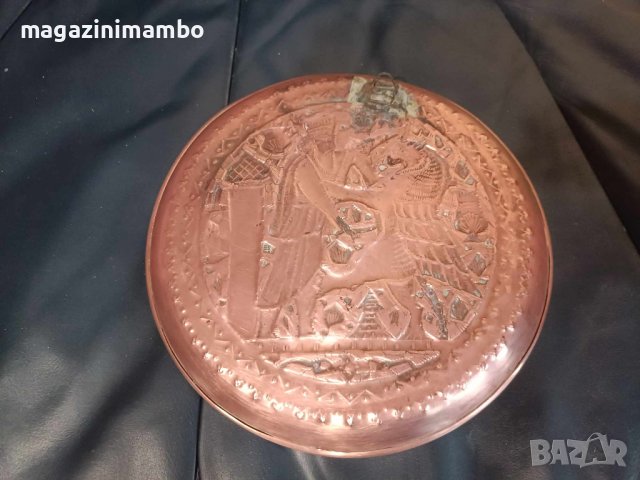 Меден плакет в египетски стил-диаметър 21,5 см, снимка 4 - Декорация за дома - 43936735