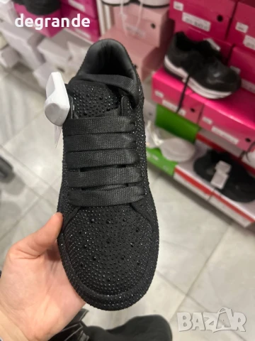 Ефектни Дамски маратонки с камъчета Размер 36 37 38 39 40 номер, снимка 5 - Маратонки - 51397105