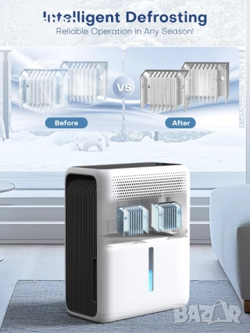 Чисто нов влагоуловител CONOPUPlus Влагоабсорбатор, 3000 мл 20㎡, 30 dB режим на заспиване, 6-24-часо, снимка 6 - Абсорбатори - 52694971