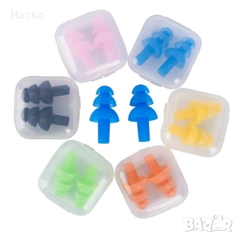 6 чифта тапи за уши с кутийки