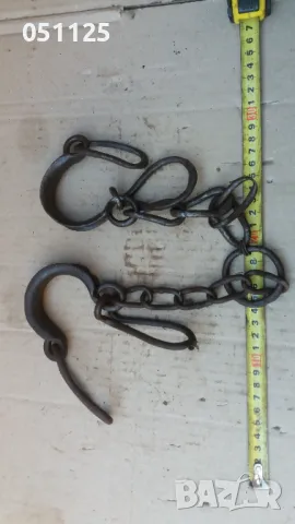 масивни ковани възрожденски окови, белезници, пранги , снимка 13 - Антикварни и старинни предмети - 47906614