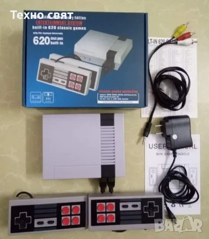 Нинтендо телевизионна игра Nintendo с 620 вградени игри и два джойстика, снимка 3 - Nintendo конзоли - 48918577