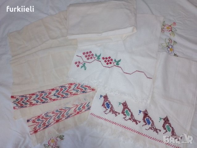 Вафлени кърпи от едно време , снимка 1 - Хавлиени кърпи - 37201901