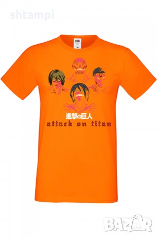 Мъжка тениска Attack on Titanthe titans,Анимация,игра,Празник,Повод., снимка 9 - Тениски - 37939167