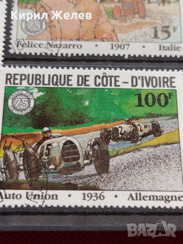 Пощенски марки чиста комплектна серия Ретро спортни коли Кот Ди Воар - 22529, снимка 4 - Филателия - 36654200