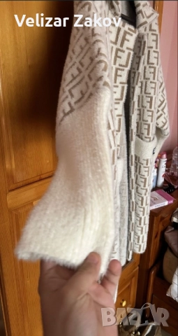 Бяло палто тип алпака супер меко и стилно, снимка 2 - Палта, манта - 52891584