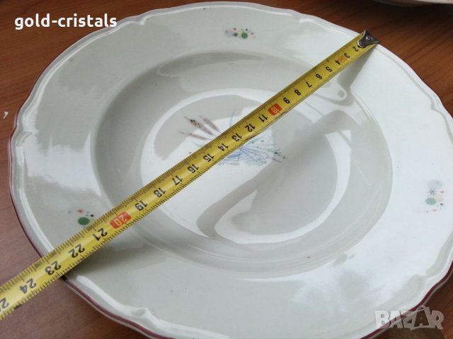 Стар български порцелан чинии дълбоки, снимка 3 - Антикварни и старинни предмети - 33423022