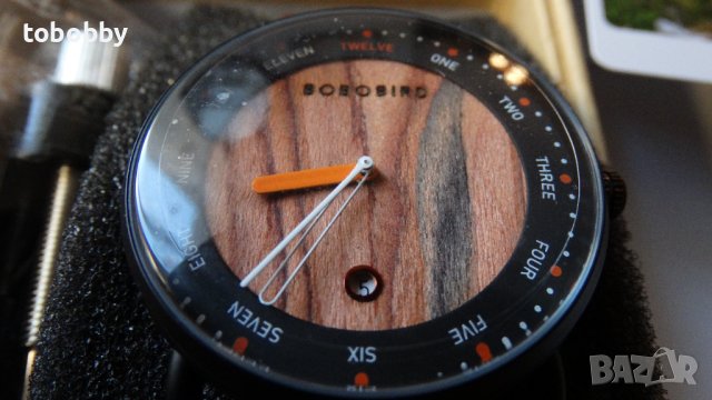 Дървен кварцов часовник Бобо бърд, Bobo Bird