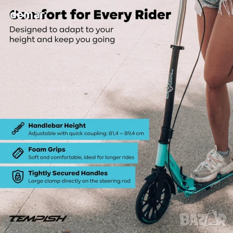 Сгъваема тротинетка SMF 200 с 2 колела: система за бързо сгъване, снимка 5 - Други спортове - 51339360