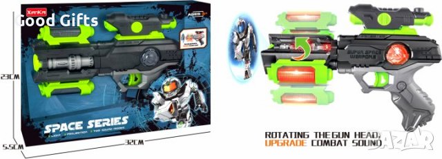 Играчка Космически пистолет с проектор и светлинни ефекти, снимка 4 - Образователни игри - 39301633