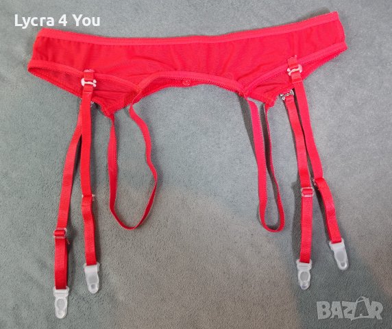 Червен тюлен колан за жартиери M/L размер, снимка 3 - Бельо - 39623182