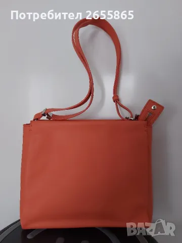 Дамска кожена чанта през рамо, снимка 7 - Чанти - 49814513