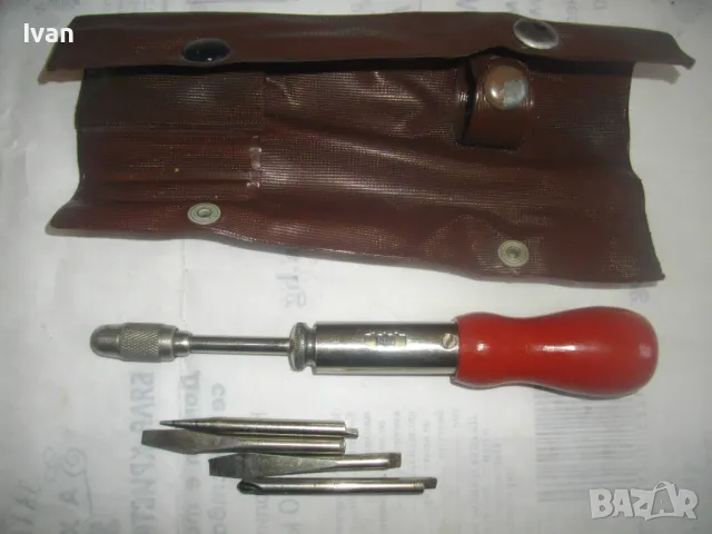 НОВА РУСКА СССР РЪЧНА РЕВЕРСИВНА ОТВЕРТКА С НАКРАЙНИЦИ, снимка 2 - Отвертки - 48552653