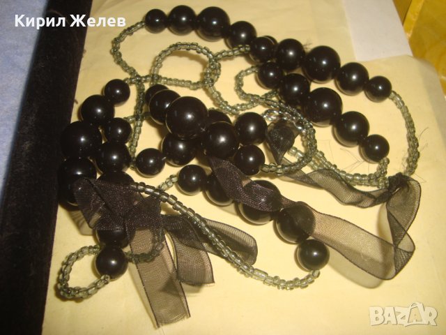 СТИЛНО ВЕЧЕРНО МЪНИСТЕНО ВИНТИДЖ - АРТ КОЛИЕ с КОПРИНЕНИ ПАНДЕЛКИ 17413