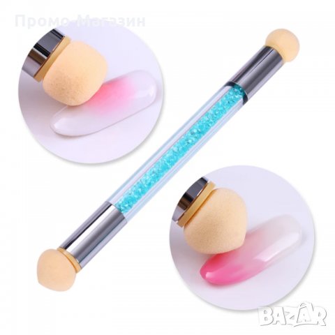 Аеропуф, Двойна гъба за омбре ефект и декорация 2 в 1., снимка 5 - Продукти за маникюр - 34718073