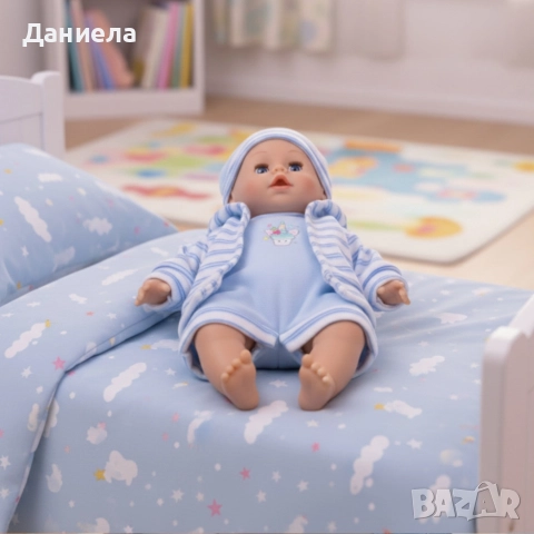 Кукла бебе с мигащи очички и зимни дрехи - Идеалният подарък за вашето дете, снимка 2 - Кукли - 52826299