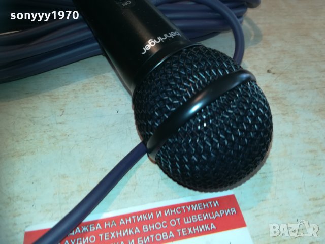 behringer profi mic+кабел+държач 2503210850, снимка 7 - Микрофони - 32294876