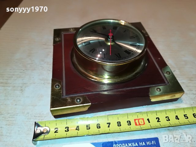 clock-made in germany-мед/месинг/дърво 2206211141, снимка 11 - Антикварни и старинни предмети - 33296611