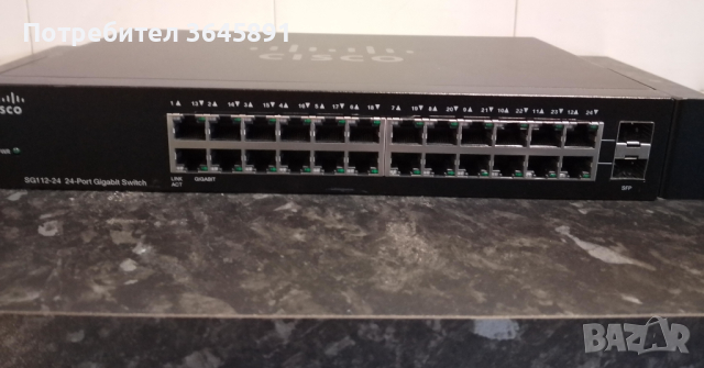 Суич Cisco SG112-24 Unmanaged Switch , 24 гигабитови порта