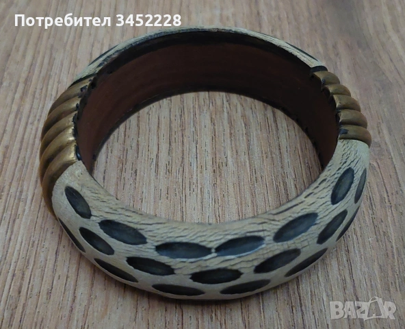 гривна дърво и месинг за ценители 