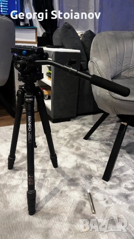 Статив Benro A2580T Benro S6 видео глава, снимка 3 - Чанти, стативи, аксесоари - 52794909