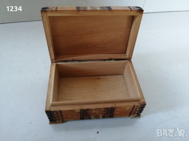Дървена кутия 13 х 8.5 h 5 см. , снимка 2 - Други стоки за дома - 37158373