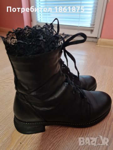 Дамски боти ест кожа, снимка 10 - Дамски боти - 35138110