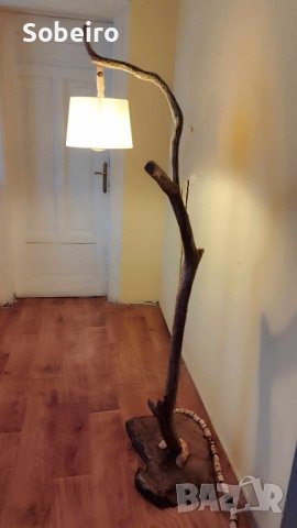 Лампион, Лампа от дърво, Ръчна изработка. 