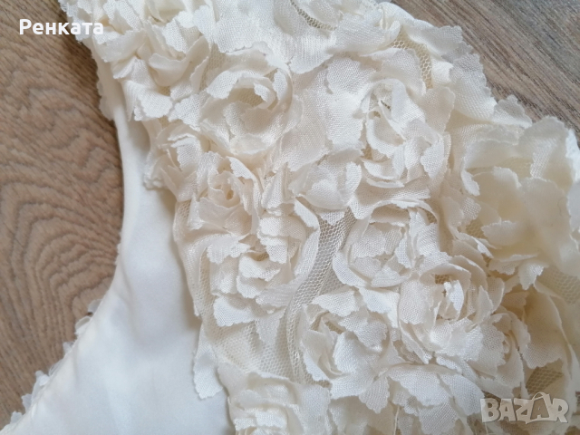 Уникална Рокля цвят шампанско, снимка 11 - Рокли - 36510291