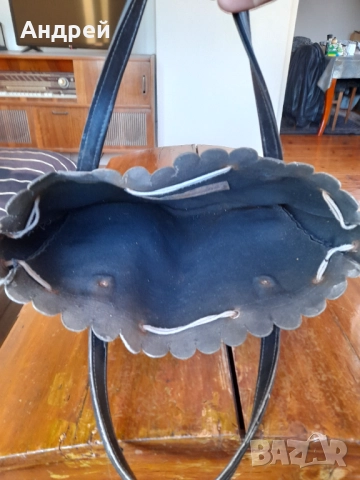 Стара пазарска кожена чанта, снимка 4 - Други ценни предмети - 52664704