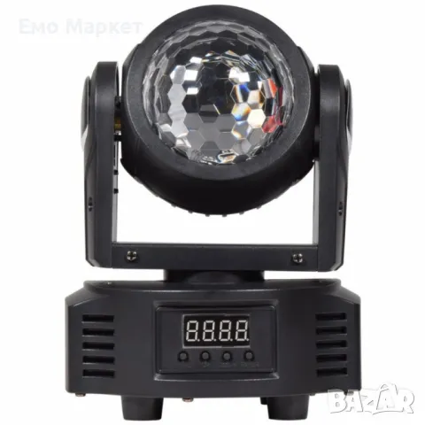 Мини LED 2в1 прожектор с движеща се глава – Компактна мощ за впечатляващо осветление, снимка 3 - Прожектори - 50366333