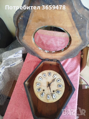 Антикварен Френски часовник с инкрустация от седеф, снимка 6 - Антикварни и старинни предмети - 53071938