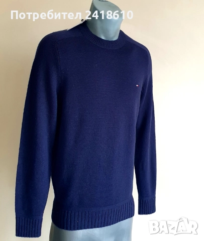 Tommy Hilfiger Merino Wool Mens Size S  НОВО! ОРИГИНАЛ! Мъжки Вълнен Пуловер!, снимка 13 - Пуловери - 52706755