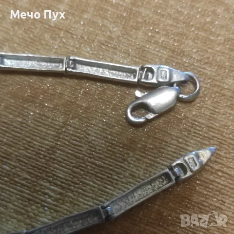 Сребърна гривна (318), снимка 7 - Гривни - 49935705