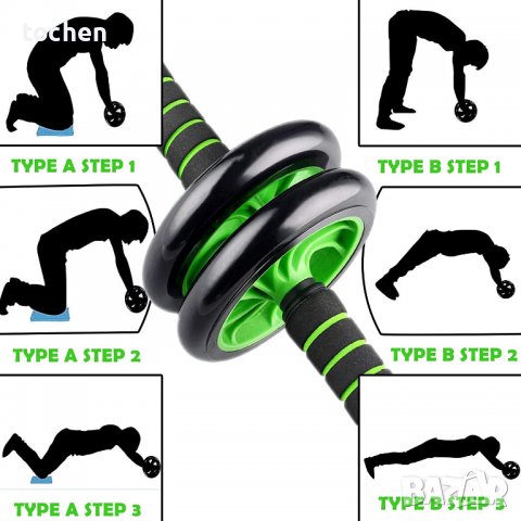 Колело за коремни преси Ab Wheel, снимка 8 - Други спортове - 39624414
