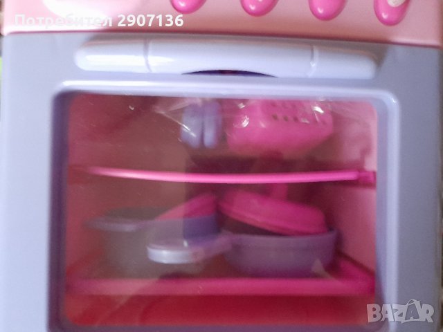 Готварска печка за деца с батерии, фурната и колоните светят, снимка 4 - Играчки за стая - 43439909