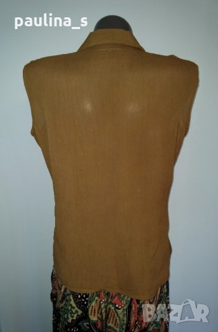 Вталена риза с бюстие от копринена органза "Suchita", снимка 6 - Ризи - 28459882