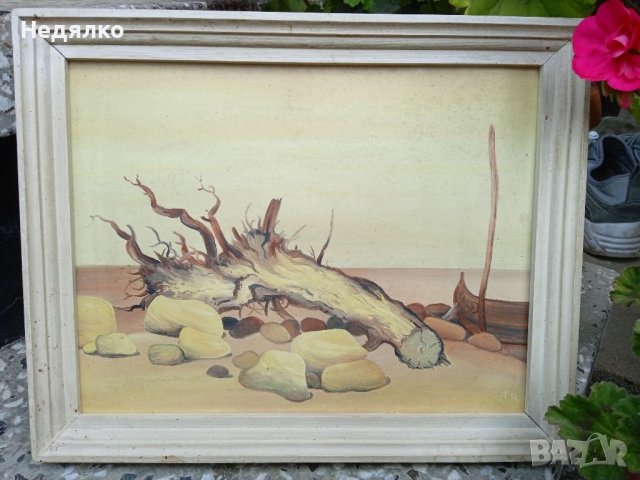 Стари картини,2бр,Георги Цигуларов,масло