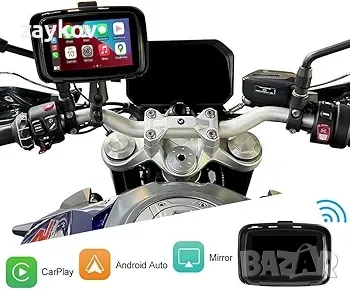 5-инчов HD сензорен екран Безжичен Carplay Android Auto Безжично огледало, снимка 2 - Аксесоари и консумативи - 49817015