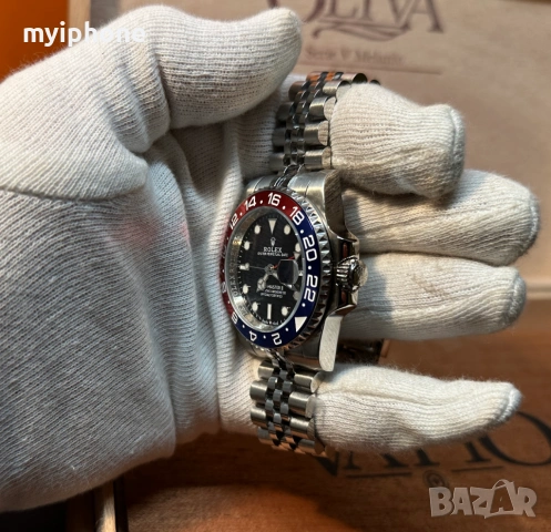 Луксозен Мъжки Часовник ROLEX, снимка 17 - Мъжки - 53434389