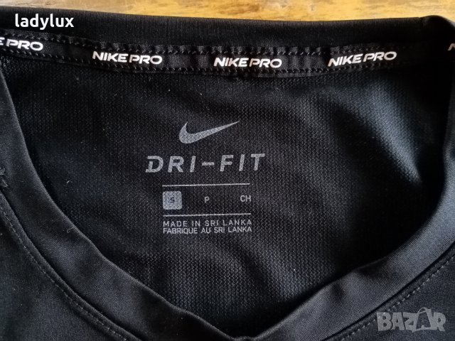 NIKE PRO, Dri-Fit, Оригинална, Мъжка, Размер S. Код 1326, снимка 4 - Тениски - 33229101