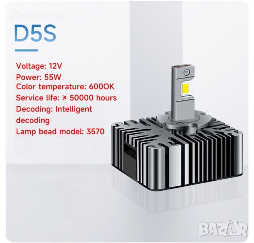 Комплект LED чип CSP 4575 крушки за фарове D1S/D2S/D2R/D3S/D4S/D4R/D5S/D8S/D2H . Гаранция !, снимка 16 - Аксесоари и консумативи - 43073293