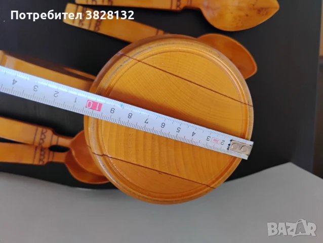 винтидж дървена халба с лъжици, снимка 5 - Други ценни предмети - 51110102
