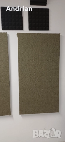 10 броя акустични панели с каменна вата и дървена обшивка за звукоизолация, снимка 2 - Други - 52698268